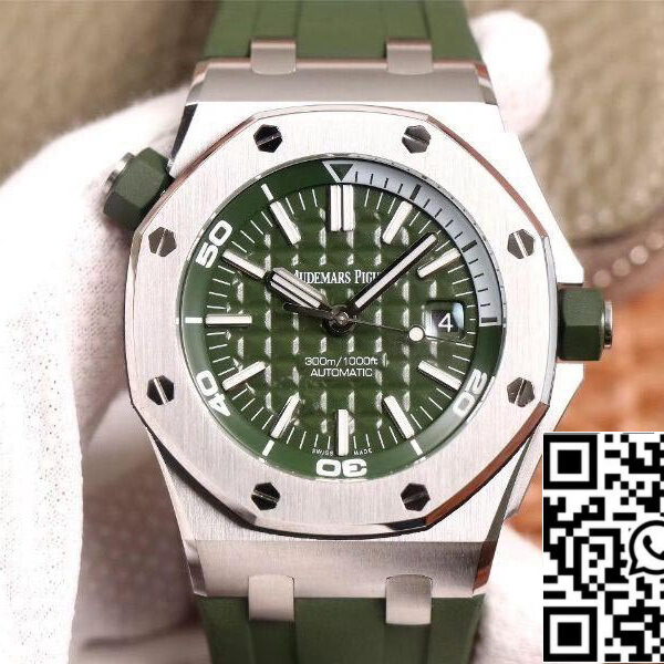 Audemars Piguet Royal Oak Offshore 15710ST.OO.A052CA.01 1:1 Best Edition JF Factory Green Dial Swiss Cal.3120