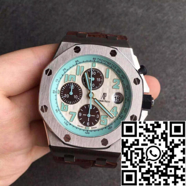 Audemars Piguet Royal Oak Offshore 26187ST.OO.D801CR.01 1:1 Best Edition JF Factory White Dial