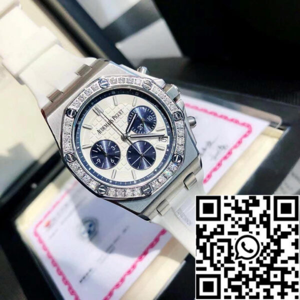 Audemars Piguet Royal Oak Offshore Lady Steel White Dial Diamond Bezel 26231ST.ZZ.D010CA.01