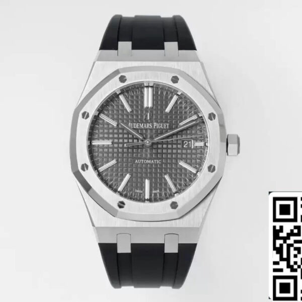 Audemars Piguet Royal Oak 15400 1:1 Best Edition APS Factory Gray Dial Rubber Strap