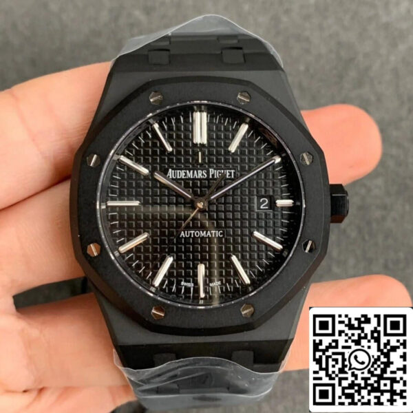 Audemars Piguet Royal Oak 15400 DLC Carbon Best Edition ZF Factory Black Dial