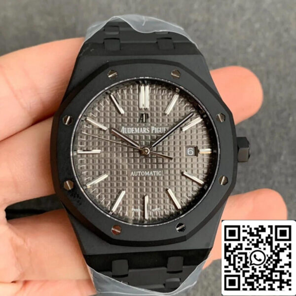 Audemars Piguet Royal Oak 15400 DLC Carbon  Best Edition ZF Factory Grey Dial