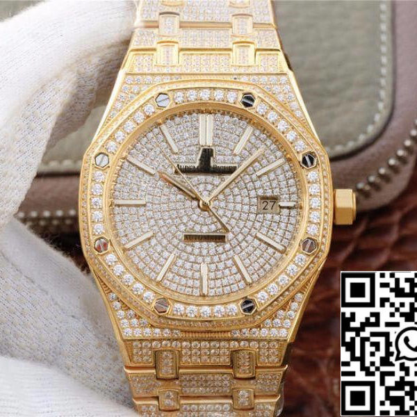 Audemars Piguet Royal Oak 15400.OR01 1:1 Best Edition Swiss ETA3120 White Diamond Dial