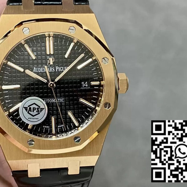 Audemars Piguet Royal Oak 15400OR.OO.D002CR.01 APS Factory V3 1:1 Best Edition Black Dial