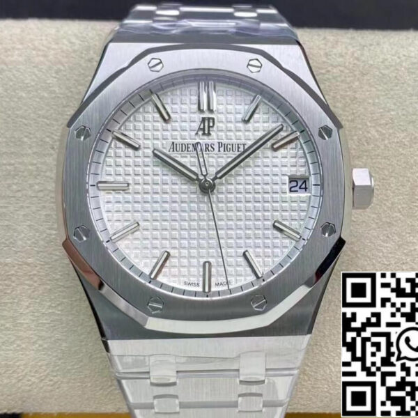 Audemars Piguet Royal Oak 15500ST.OO.1220ST.04 1:1 Best Edition ZF Factory V2 Version White Dial