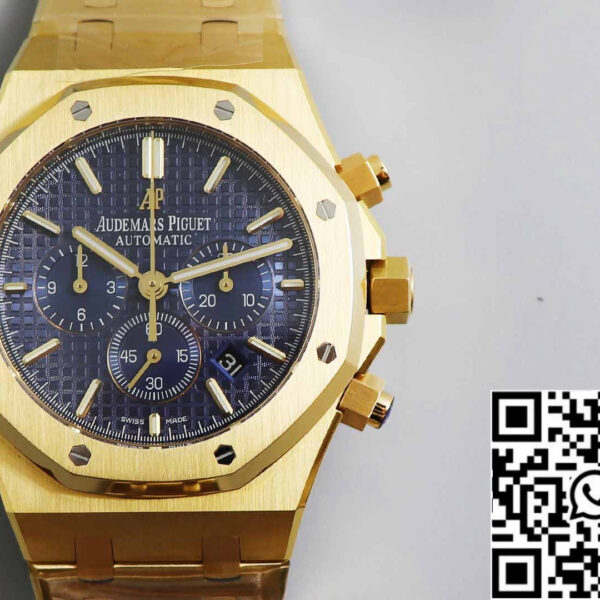 Audemars Piguet Royal Oak 26331  1:1 Best Edition OM Factory Blue Dial Yellow Gold Stainless Steel