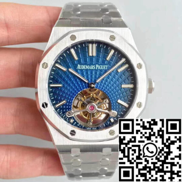 Audemars Piguet Royal Oak 26522OR.OO.120OR R8 Factory 1:1 Best Edition Swiss Tourbillon Blue Dial