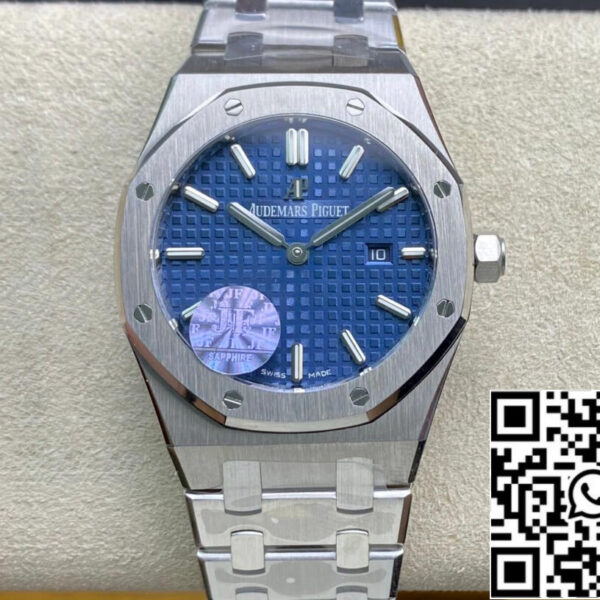 Audemars Piguet Royal Oak 67650ST.OO.1261ST.01 1:1 Best Edition JF Factory Blue Dial Swiss Quartz