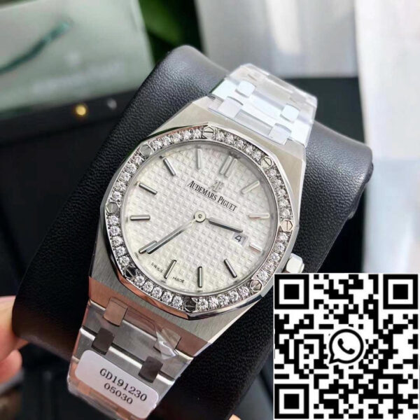 Audemars Piguet Royal Oak 67651ST.ZZ.1261ST.01 Diamond bezel Swiss Original Movement