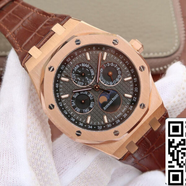 Audemars Piguet Royal Oak Perpetual Calendar 26574 1:1 Best Edition JF Factory Rose Gold