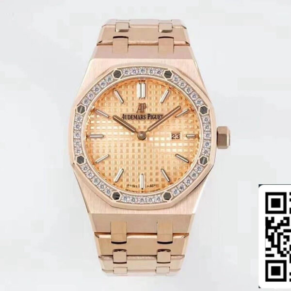 Audemars Piguet Royal Oak Quartz 33MM 67651OR.ZZ.1261OR.03 1:1 Best Edition ZF Factory Gold Dial