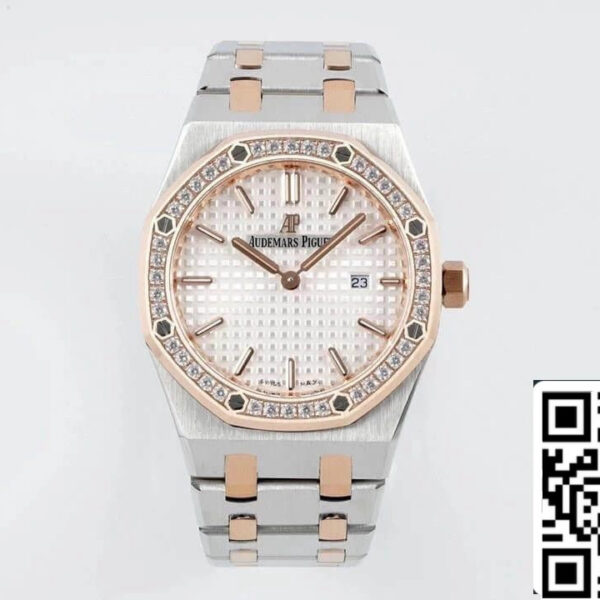 Audemars Piguet Royal Oak Quartz 33MM 67651SR.ZZ.1261SR.01 1:1 Best Edition ZF Factory White Dial