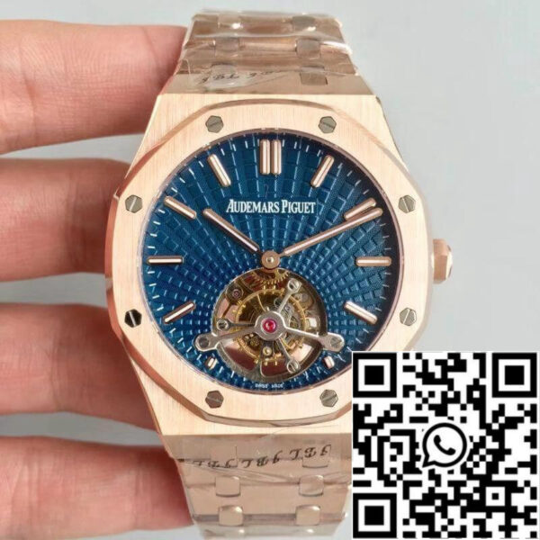 Audemars Piguet Royal Oak Tourbillon 26522OR.OO.1220OR.01 R8 Factory 1:1 Best Edition Swiss Tourbillon Blue Dial