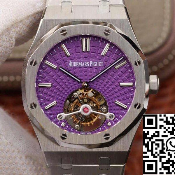 Audemars Piguet Royal Oak Tourbillon 26522ST.OO.1220ST.01 R8 Factory 1:1 Best Edition Swiss Tourbillon Purple Dial