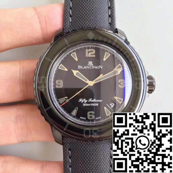 Blancpain Fifty Fathoms 5015-11C30-52 ZF Factory Mechanical Watches 1:1 Best Edition Swiss ETA1315 Black Dia