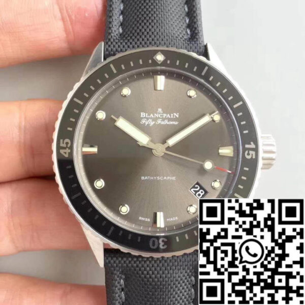 Blancpain Fifty Fathoms Bathyscaphe 5000-1110-B52A ZF Factory 1:1 Best Edition Swiss ETA1315
