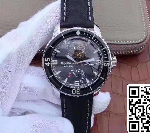 Blancpain Fifty Fathoms Tourbillon 5025-1530-52 1:1 Best Edition Swiss Tourbillon Superlumed Black Dial