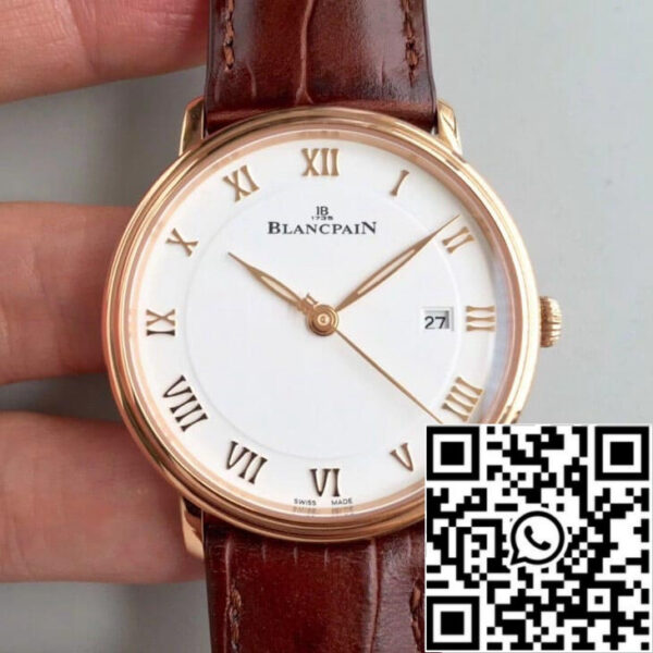 Blancpain Villeret 6651-3642-55B 1:1 Best Edition ZF Factory White Dial