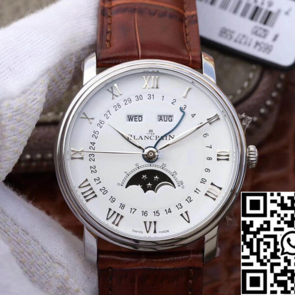 Blancpain Villeret 6654 1:1 Best Edition OM Factory V2 White Dial