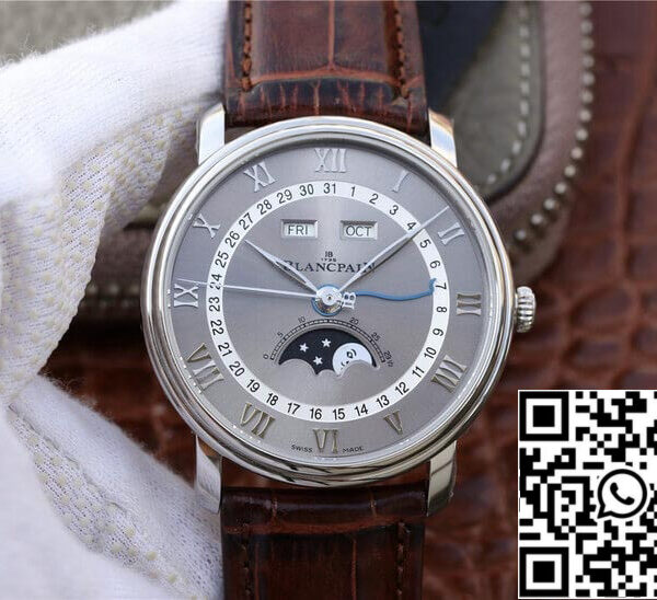 Blancpain Villeret 6654-1113-55B 1:1 Best Edition OM Factory V2 Grey Dial