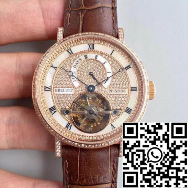 Breguet Classique Complications 5317BR/12/9V6 1:1 Best Edition Swiss Tourbillon Brown Leather Strap
