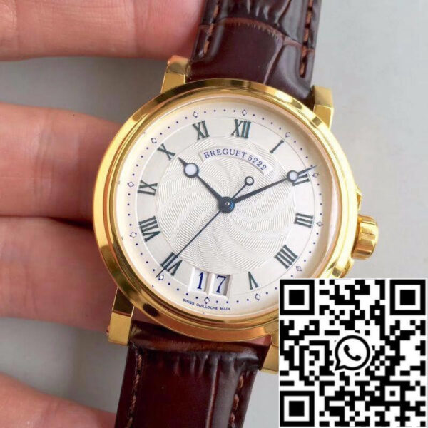 Breguet Marine 5817 5817BA/12/9V8 Mechanical Watches 1:1 Best Edition Swiss ETA517GG Silver Textured Dial
