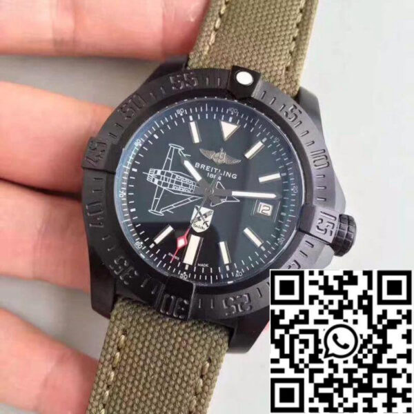 Breitling Avenger II Seawolf Boelcke M173316Y/BE72 GF Factory 1:1 Best Edition Swiss ETA2824-2 Black Dial