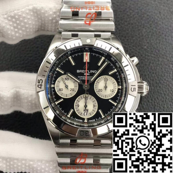 Breitling Chronomat AB0134101B1A1 1:1 Best Edition GF Factory Stainless Steel Black Dial