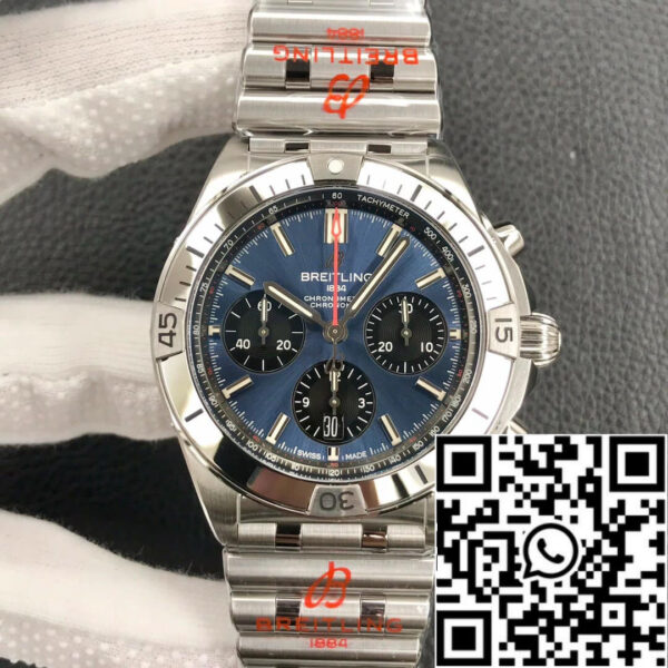 Breitling Chronomat AB0134101C1A1 1:1 Best Edition GF Factory Stainless Steel Blue Dial