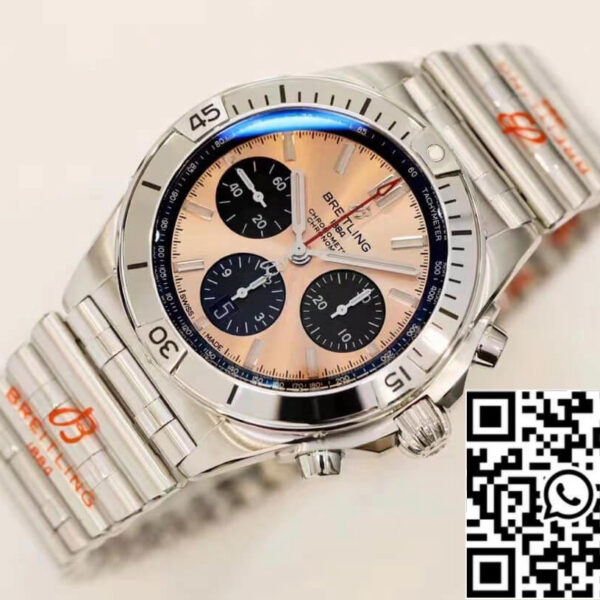 Breitling Chronomat AB0134101K1A1 1:1 Best Edition GF Factory Rose Gold Dial