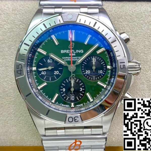 Breitling Chronomat AB01343A1L1A1 1:1 Best Edition GF Factory Green Dial