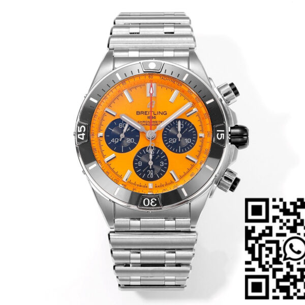 Breitling Super Chronomat B01 AB01364A1I1S1 44mm BLS Factory 1:1 Best Edition Orange Dial