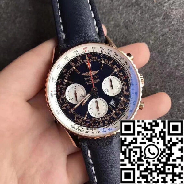 Breitling Navitimer 01 RB012012 1:1 Best Edition JF Factory Blue Strap