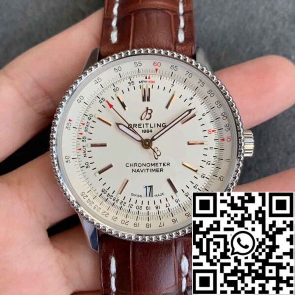 Breitling Navitimer 1 A17326211G1P2 1:1 Best Edition V7 Factory Silver Dial