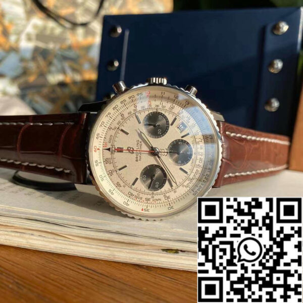 Breitling Navitimer 1 B01 Chronograph 46 White Dial Men’s Watch – Swiss Original Movement