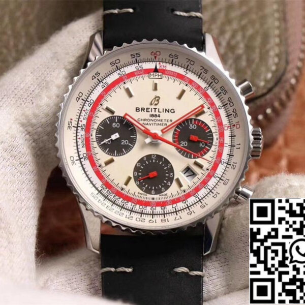 Breitling Navitimer AB01219A1G1X1 1:1 Best Edition V9 Factory Silver Dial Swiss ETA7750