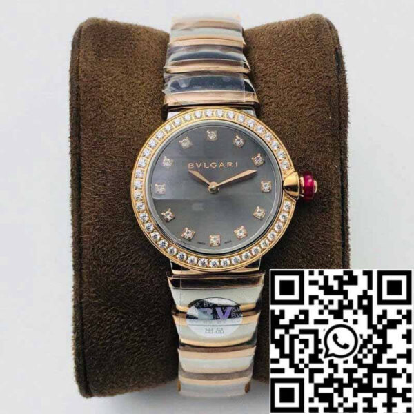 Bvlgari LVCEA 1:1 Best Edition BV Factory Rose Gold Gray Dial