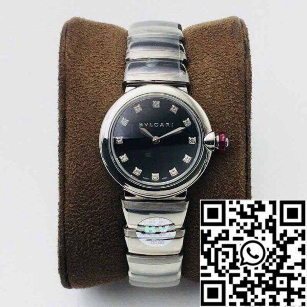 Bvlgari LVCEA 1:1 Best Edition BV Factory Stainless Steel Black Dial