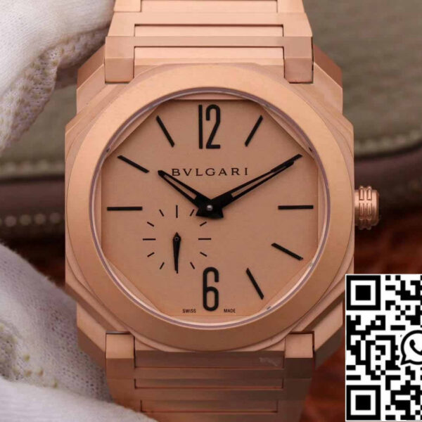 Bvlgari Octo Finissimo 102912 1:1 Best Edition BV Factory Rose Gold Dial