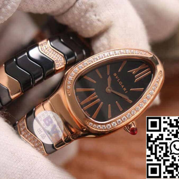 Bvlgari Serpenti 1:1 Best Edition BV Factory Rose Gold Diamonds