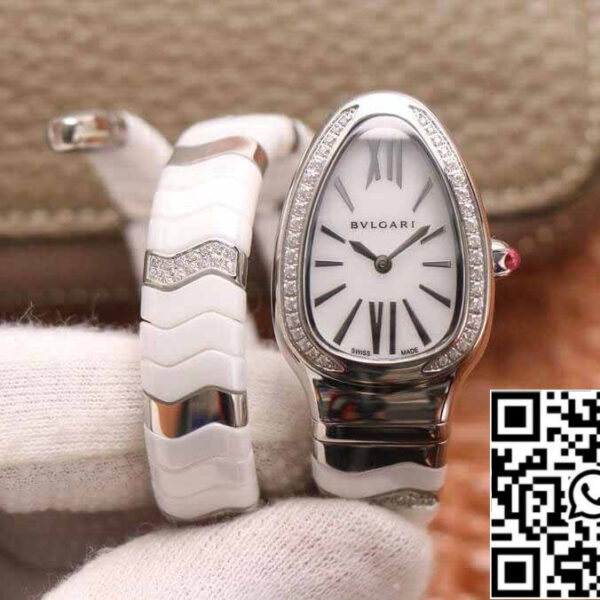 Bvlgari Serpenti 1:1 Best Edition BV Factory Stainless Steel Diamond