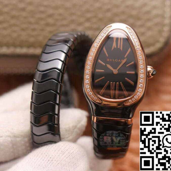 Bvlgari Serpenti 102532 1:1 Best Edition BV Factory Diamond Black Dial
