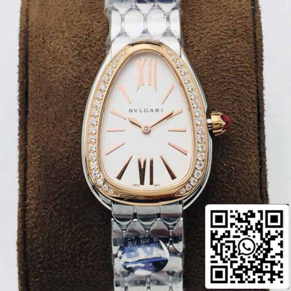 Bvlgari Serpenti 103143 1:1 Best Edition BV Factory Rose Gold Diamond Bezel