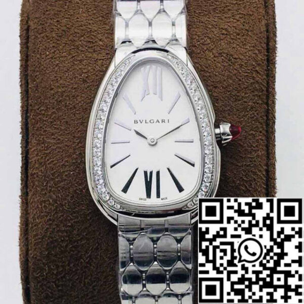 Bvlgari Serpenti 103361 1:1 Best Edition BV Factory Silver White Dial