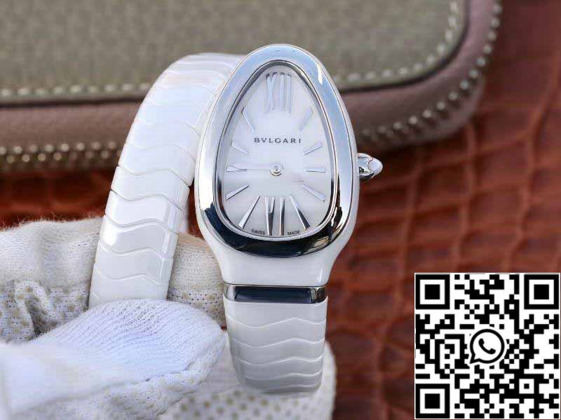 Bvlgari Srpenti Spiga 102613 1:1 Best Edition BV Factory Silver steel Swiss Quartz Movement