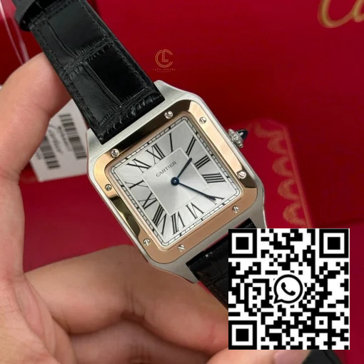 Cartier Santos-Dumont 43.5mm W2SA0011 43.5mm x 31.4mm Demi Rose Gold – VIP Version