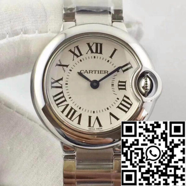 Ballon Bleu De Cartier 28 W69010Z4 V6 Factory 1:1 Best Edition Swiss Ronda Quartz