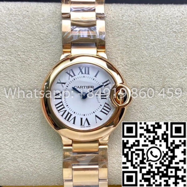 Ballon Bleu De Cartier 28MM WGBB0007 1:1 Best Edition V6 Factory White Dial