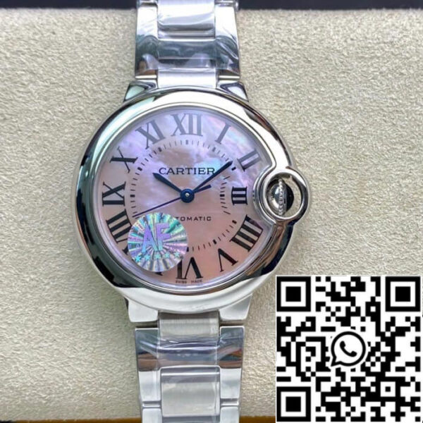 Ballon Bleu De Cartier 33MM 1:1 Best Edition AF Factory Mother-of-pearl Dial