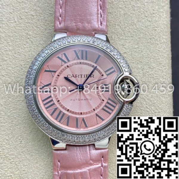 Ballon Bleu De Cartier 33MM 1:1 Best Edition V6 Factory Diamond Bezel